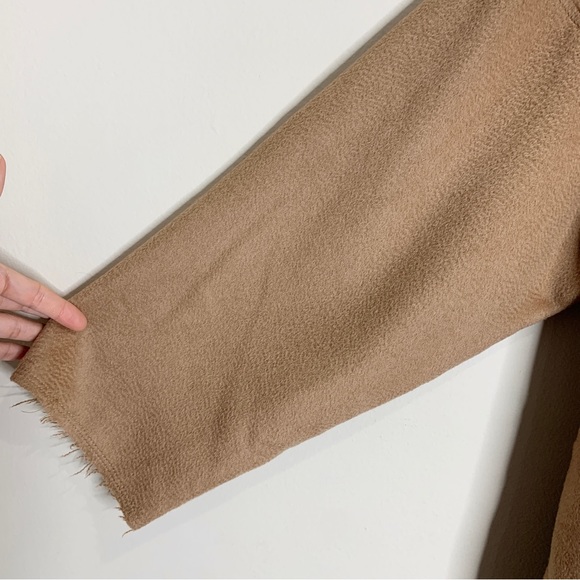 Nili Lotan Laight Wool Blend Duster Coat (Sz XS) Shawl Collar Tan Camel - Picture 8 of 16